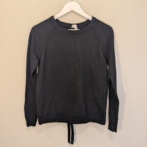 Lululemon TiedToYou Sweater Black Athleisure Casual Happy Hour Brunch - Size  6